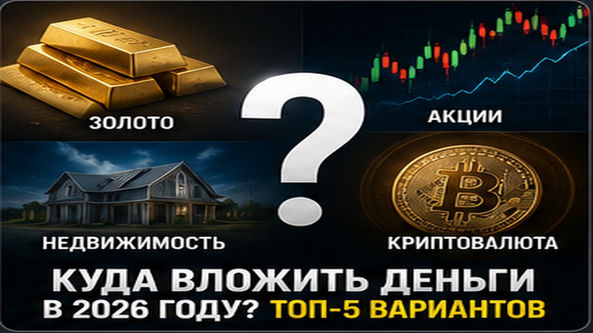 Куда вложить деньги в 2026 году? ТОП-5 вариантов